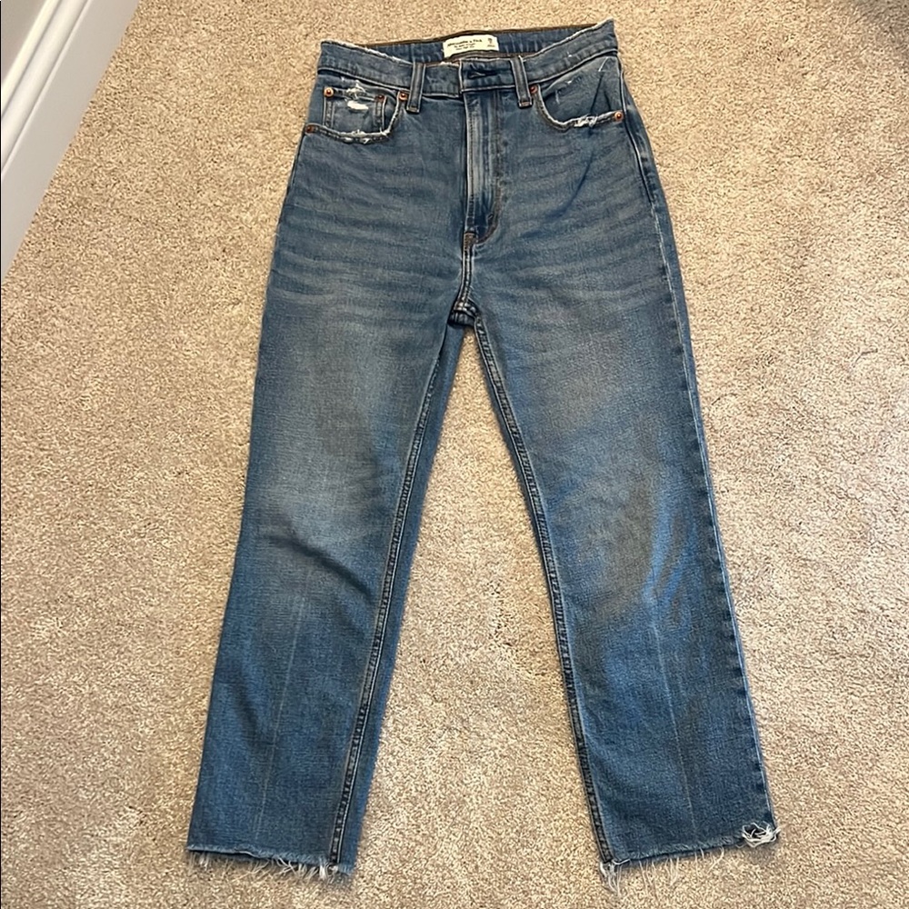 Abercrombie Blue High Rise Denim Jeans 26